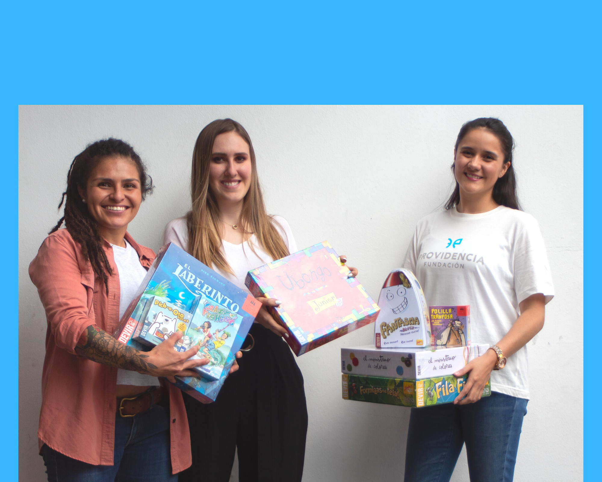 76 niñas, niños y jóvenes de 4 instituciones fueron sorprendidos con juguetes en el día del niño 2021.